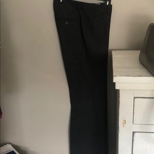 Gray wool slacks